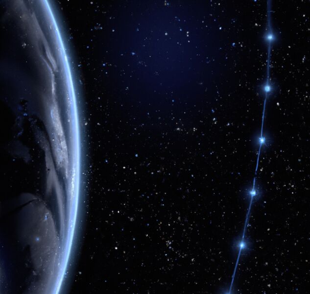 Artistic visualization of Earth and space governance