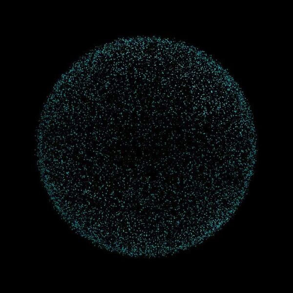 Animated sequence frame showing planetary visualization