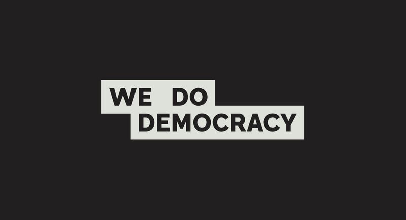 We Do Democracy visual identity and branding
